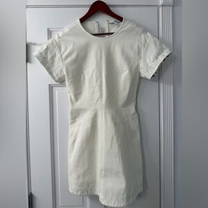 Derek Lam Cream Short Sleeve Dress
